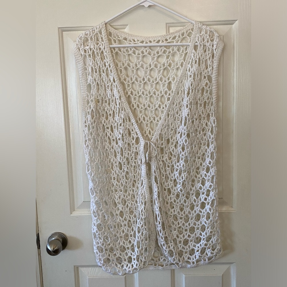 White lace cardigan